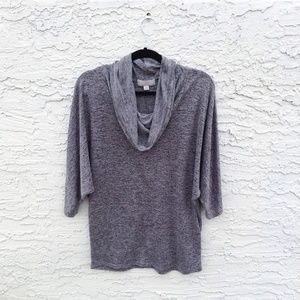 Carolyn Taylor | XL | Grey Cowl & Batwing Sweater